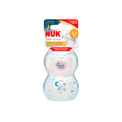 Chupón Star D&N 0-6M | Niña x2 - Nuk