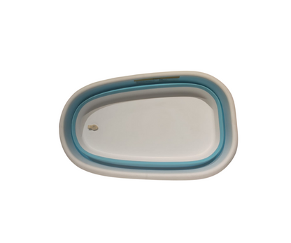 Bañera Plegable Mega | Blanco/Celeste Karibu