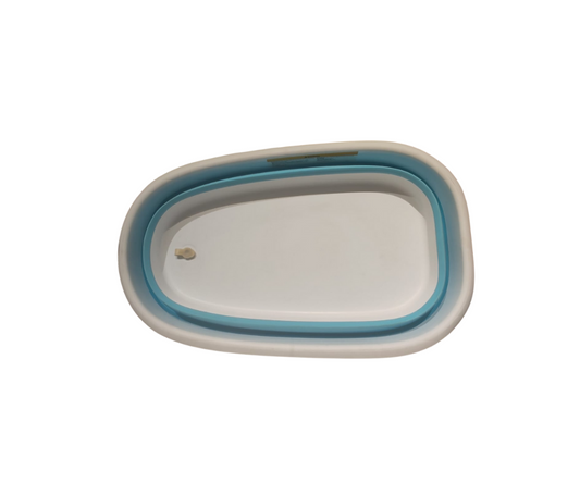 Bañera Plegable Mega | Blanco/Celeste Karibu
