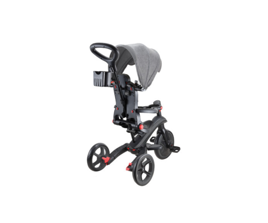 Triciclo Explorer Trike Plegable 4 En 1 | Gris Carbón Globber