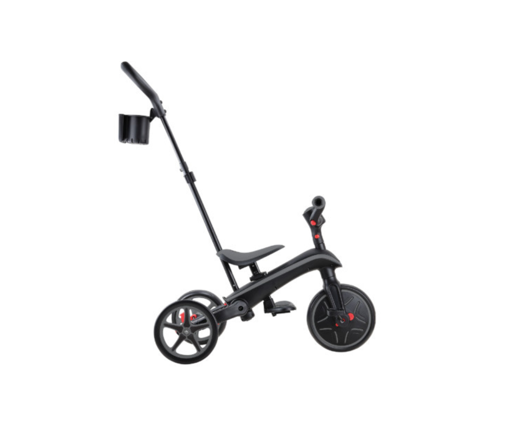 Triciclo Explorer Trike Plegable 4 En 1 | Gris Carbón Globber