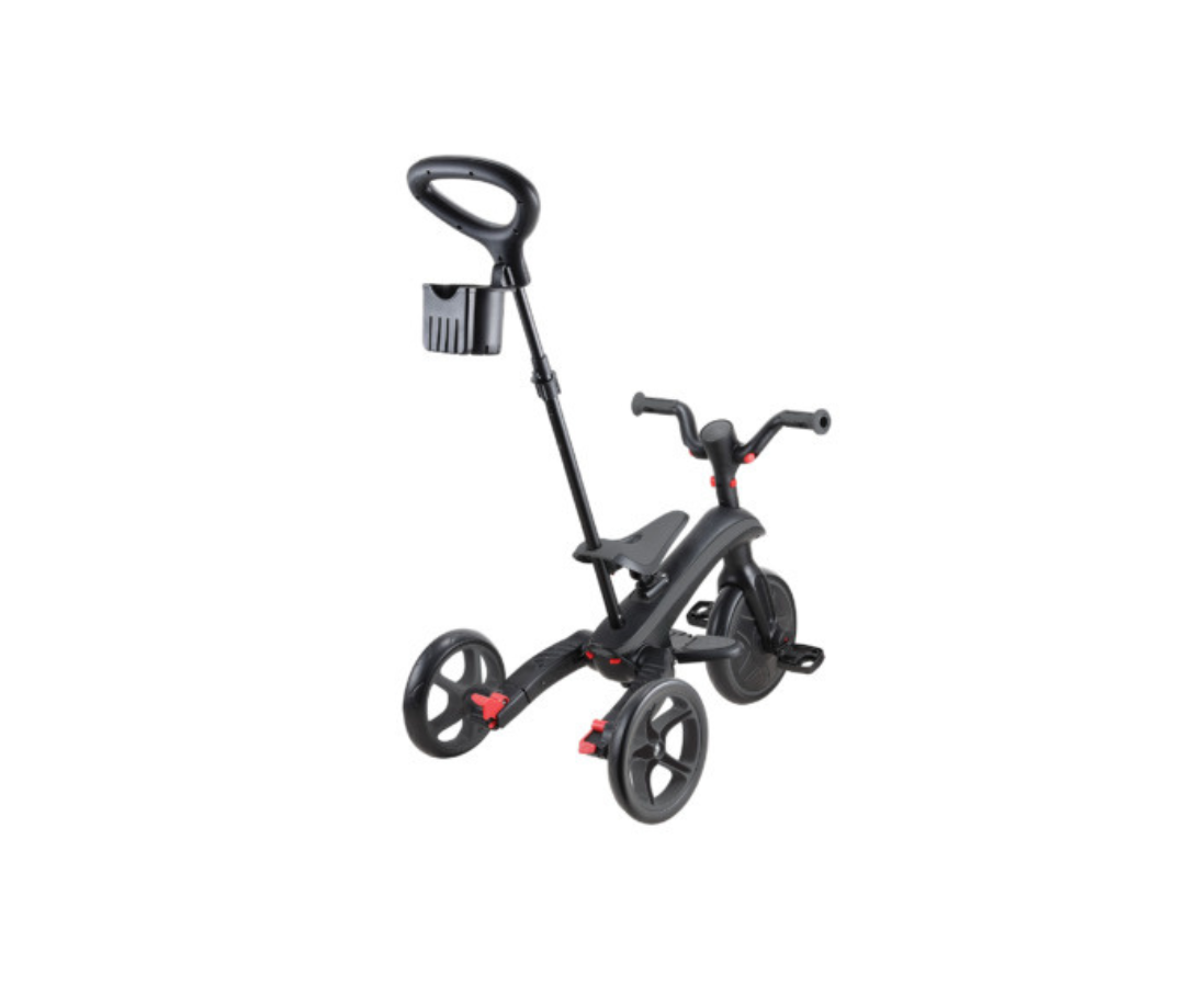 Triciclo Explorer Trike Plegable 4 En 1 | Gris Carbón Globber