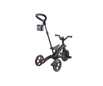 Triciclo Explorer Trike Plegable 4 En 1 | Gris Carbón Globber