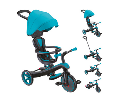 Triciclo Explore Trike 4 EN 1 | Verde Azulado  Globber