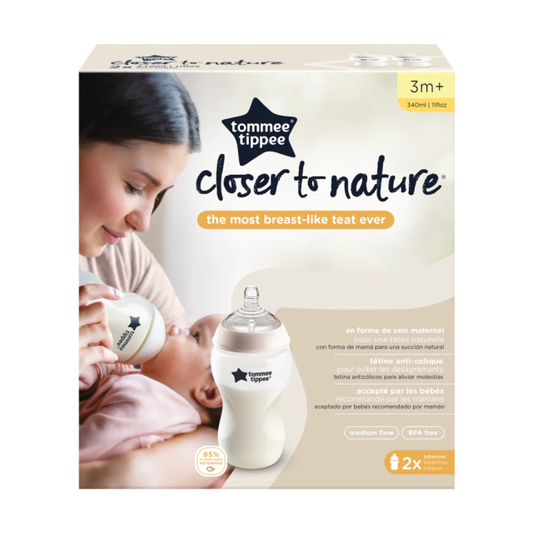 Biberon Natural Start 11Oz Neutro X 2