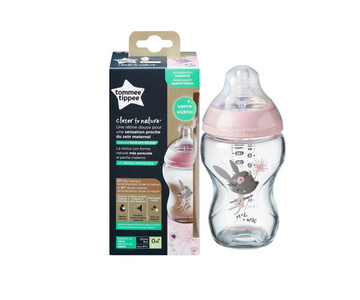 Biberón De Vidrio 9 Oz Niña  Tommee Tippee