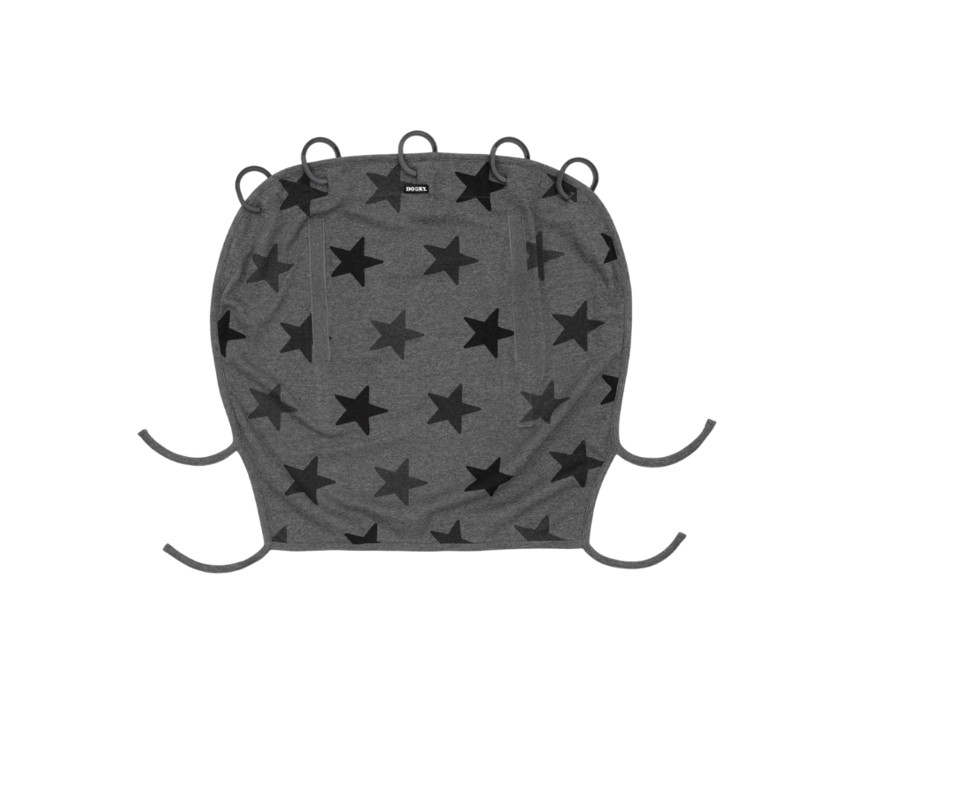 Toldo Cobertor Para Coche Y Portabebés | Estrellas Gris Dooky