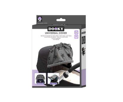 Toldo Cobertor Para Coche Y Portabebés | Estrellas Gris Dooky