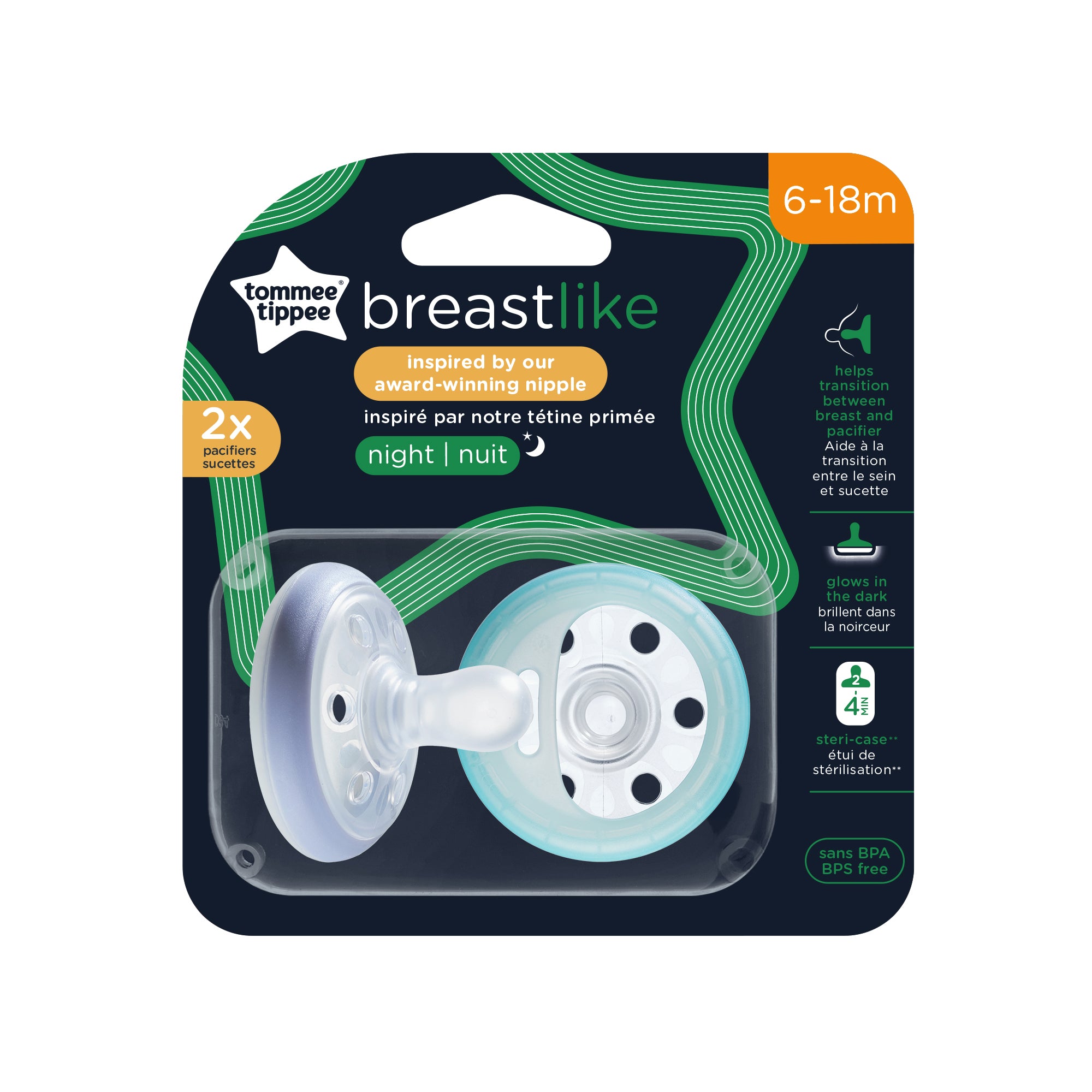 Chupones Breast - Like  6 - 18 Meses X2 Tommee Tippee (Copia)