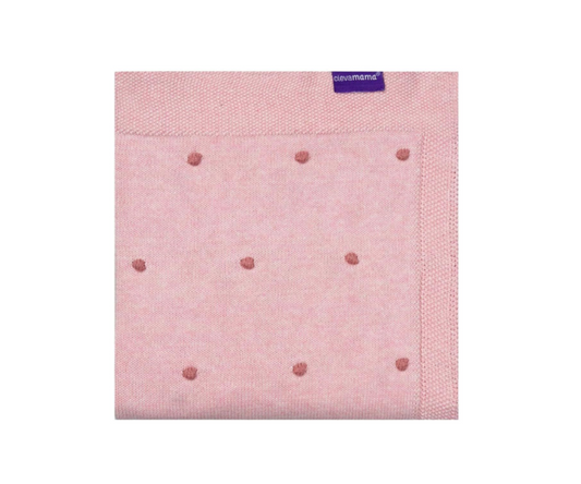 Cobija Pom Pom Tejida | Rosa Clevamama