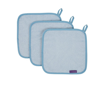 Set 3 Toallitas Azul Clevamama