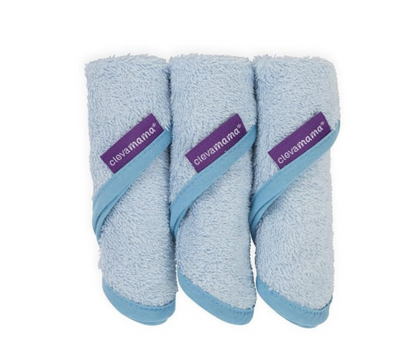 Set 3 Toallitas Azul Clevamama