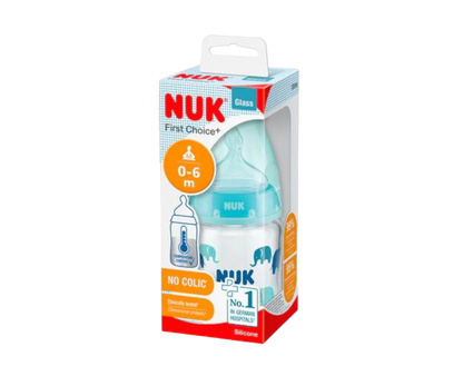 NUK BIBERON FIRST CHOICE VIDRIO CT 120ML NINO