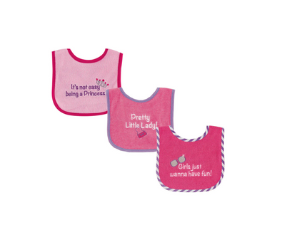 Set x3 Bbaberos Platicos |Niña  Luvable Friends