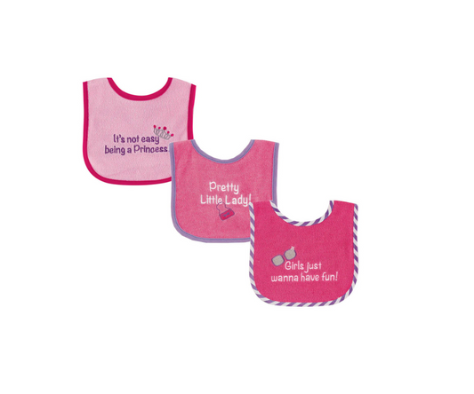 Set x3 Bbaberos Platicos |Niña  Luvable Friends