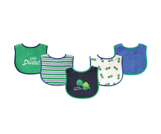 Baberos Surtidos Pack X5  Hudson Baby