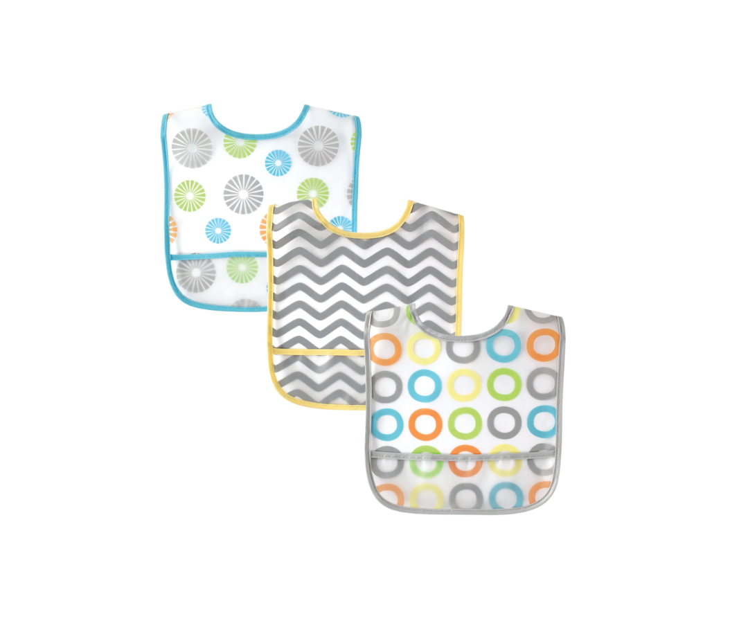 Baberos Pack X3 Con Bolsillo | Amarillo  Hudson Baby