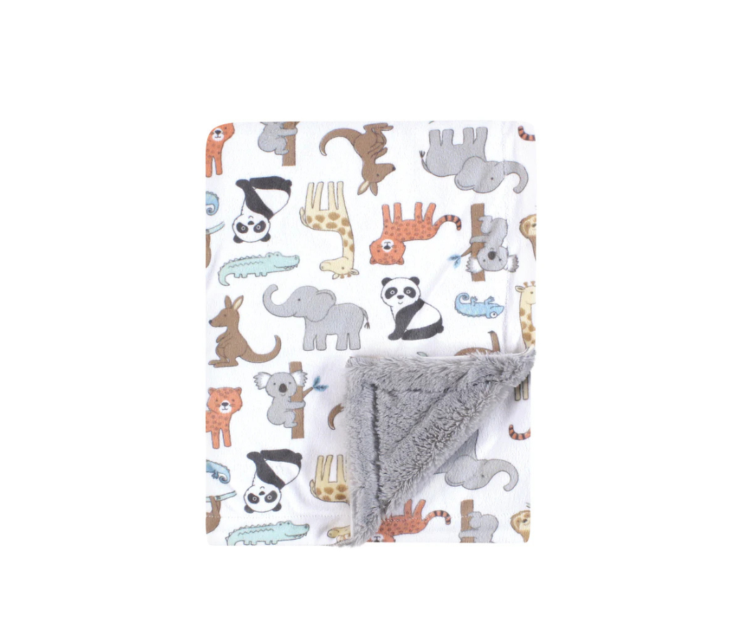 Cobija Sherpa | Animales de zoo Luvable Friends