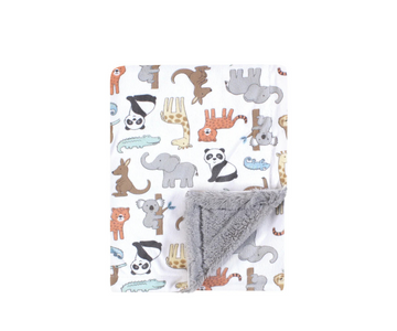 Cobija Sherpa | Animales de zoo Luvable Friends