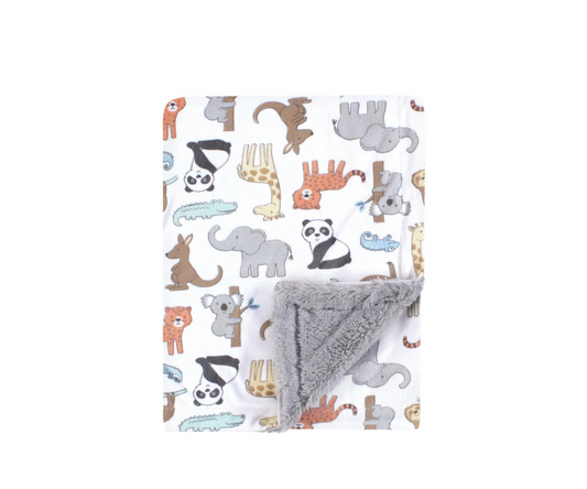 Cobija Sherpa | Animales de zoo Luvable Friends
