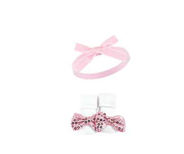 Set x 6 Lazos Para Cabeza Con Medias | Rosado Luvable Friends