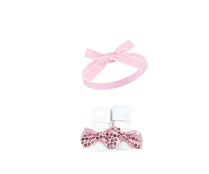 Set x 6 Lazos Para Cabeza Con Medias | Rosado Luvable Friends