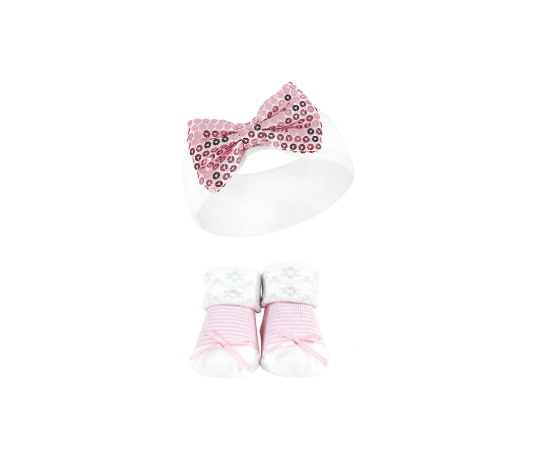 Set x 6 Lazos Para Cabeza Con Medias | Rosado Luvable Friends