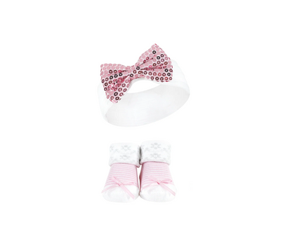 Set x 6 Lazos Para Cabeza Con Medias | Rosado Luvable Friends