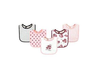 Baberos X5 | Rosa Niña Luvable Friends
