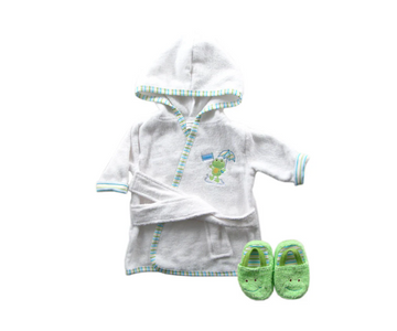 Bata Con Pantuflas | Blanco Rana Luvable Friends