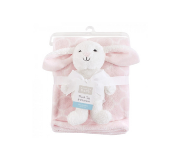 Cobija De Plush De Seguridad | Rosa Conejo Hudson Baby
