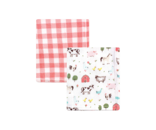 Cobija Fleece Animales de la Granja x2 Hudson Baby