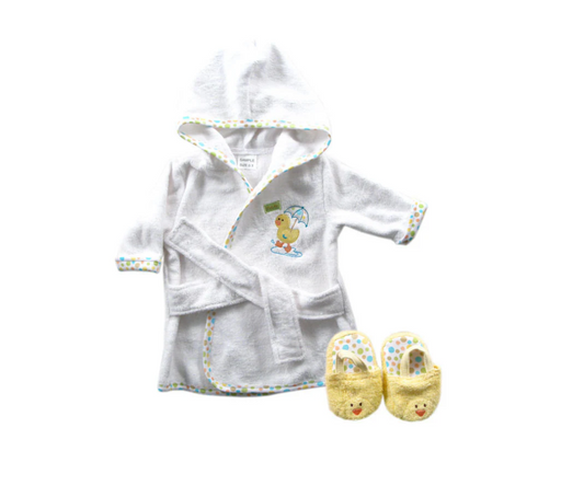 Bata Con Pantuflas | Blanco Pollito Luvable Friends