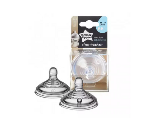 Tetina X2  Closer Nature Flujo Mediano Tommee Tippee