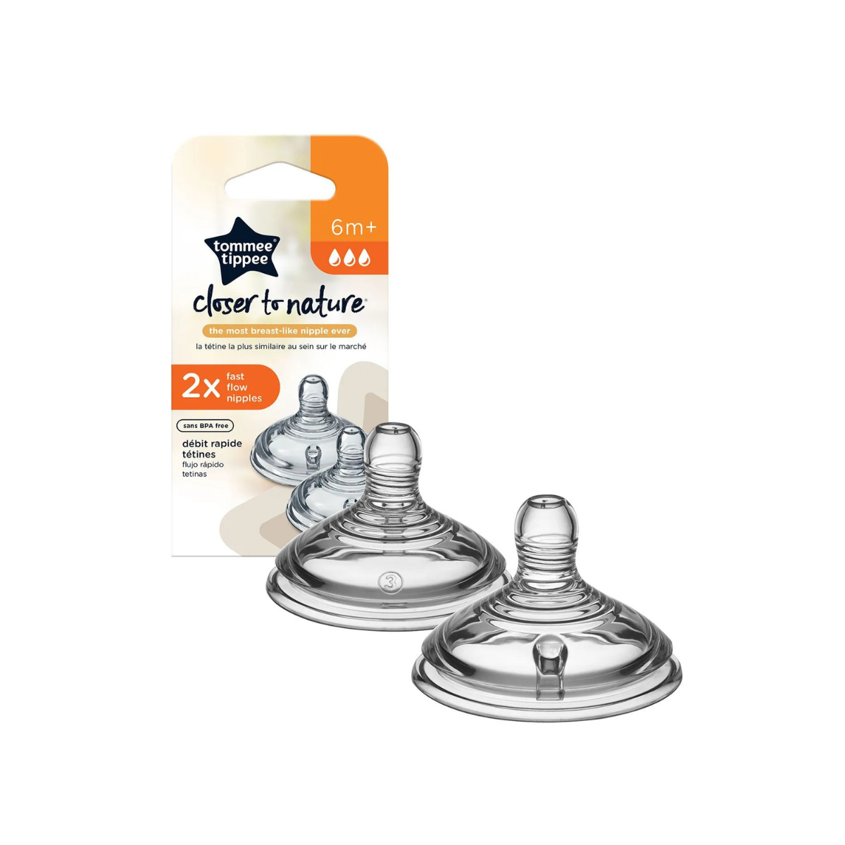 Tetina Natural Start Flujo Mediano X 2 Tommee Tippee