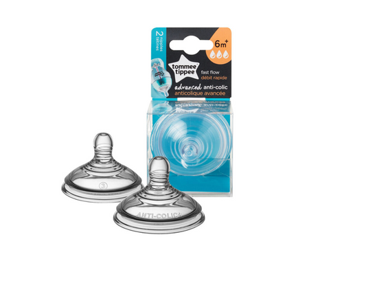 Tetina X2  Anticólico Avanzado Flujo Rápido Tommee Tippee