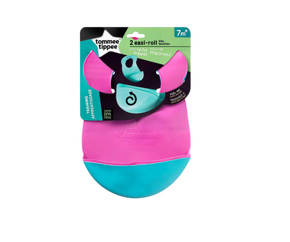 Set Baberos -TT 2 PK Roll Go Bib -Gir Tommee Tippee