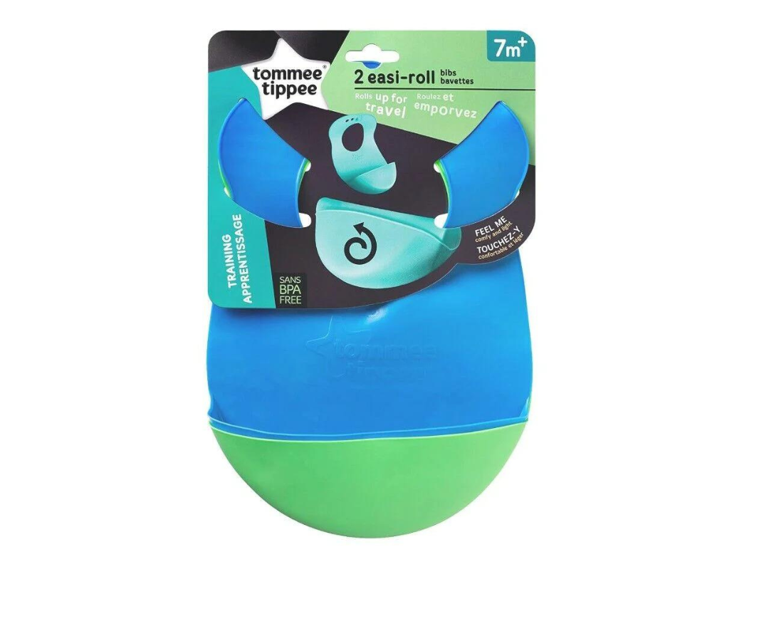 Set Baberos -TT 2 PK Roll Go Bib -Gir Tommee Tippee