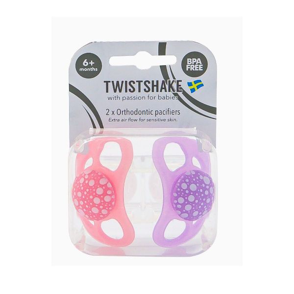 CHUPONES 2 X +6M - ROSA/PURPURA TWISTSHAKE