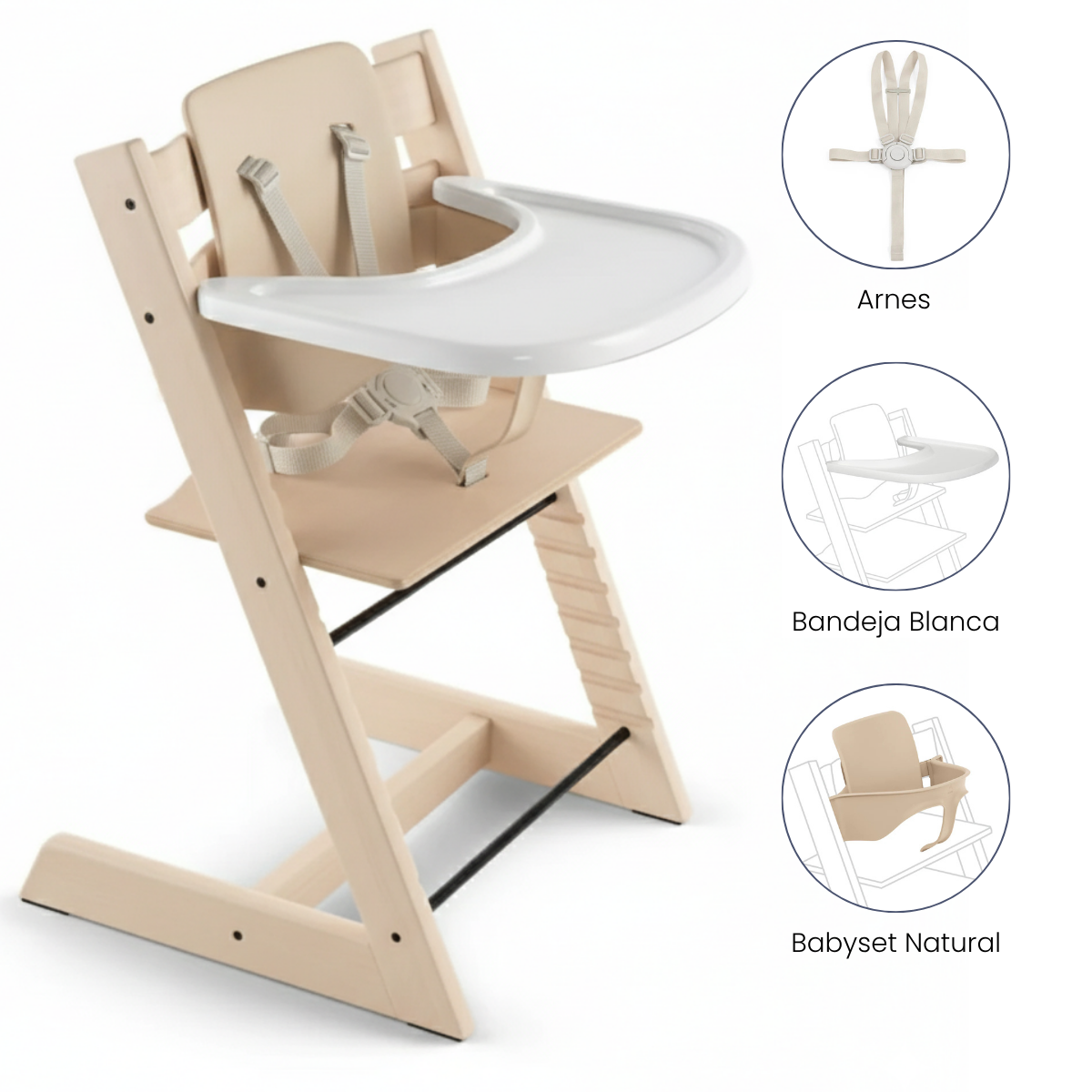 Combo Silla de Comer Tripp Trapp | Natural Stokke