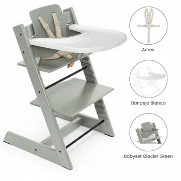 Combo Silla de Comer Tripp Trapp | Glacier Green Stokke