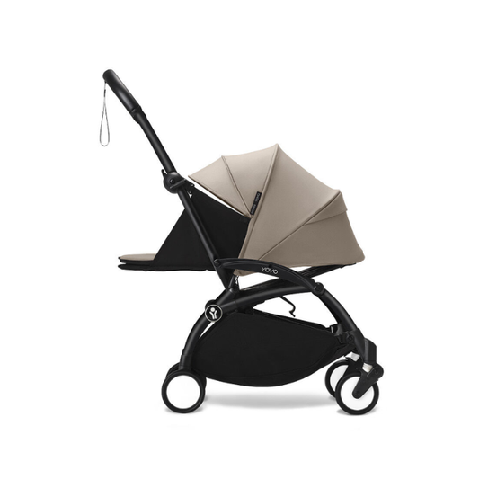 Estructura de Coche Yoyo 3 Negro + Pack Recién nacido 0+ | Taupe - Yoyo