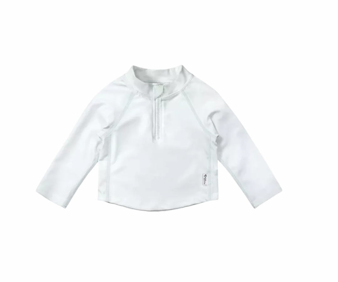 Lycra Manga Larga Zip Antirasguño Blanca 12M i Play