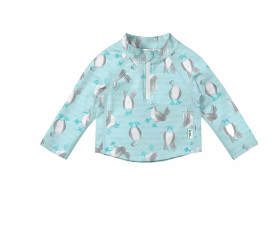Lycra Manga Larga Zip Antirasguño Aqua  i Play