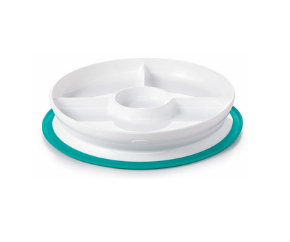 Plato Dividido Adhesivo Teal Oxo