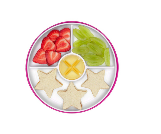 Plato Dividido Adhesivo Pink Oxo