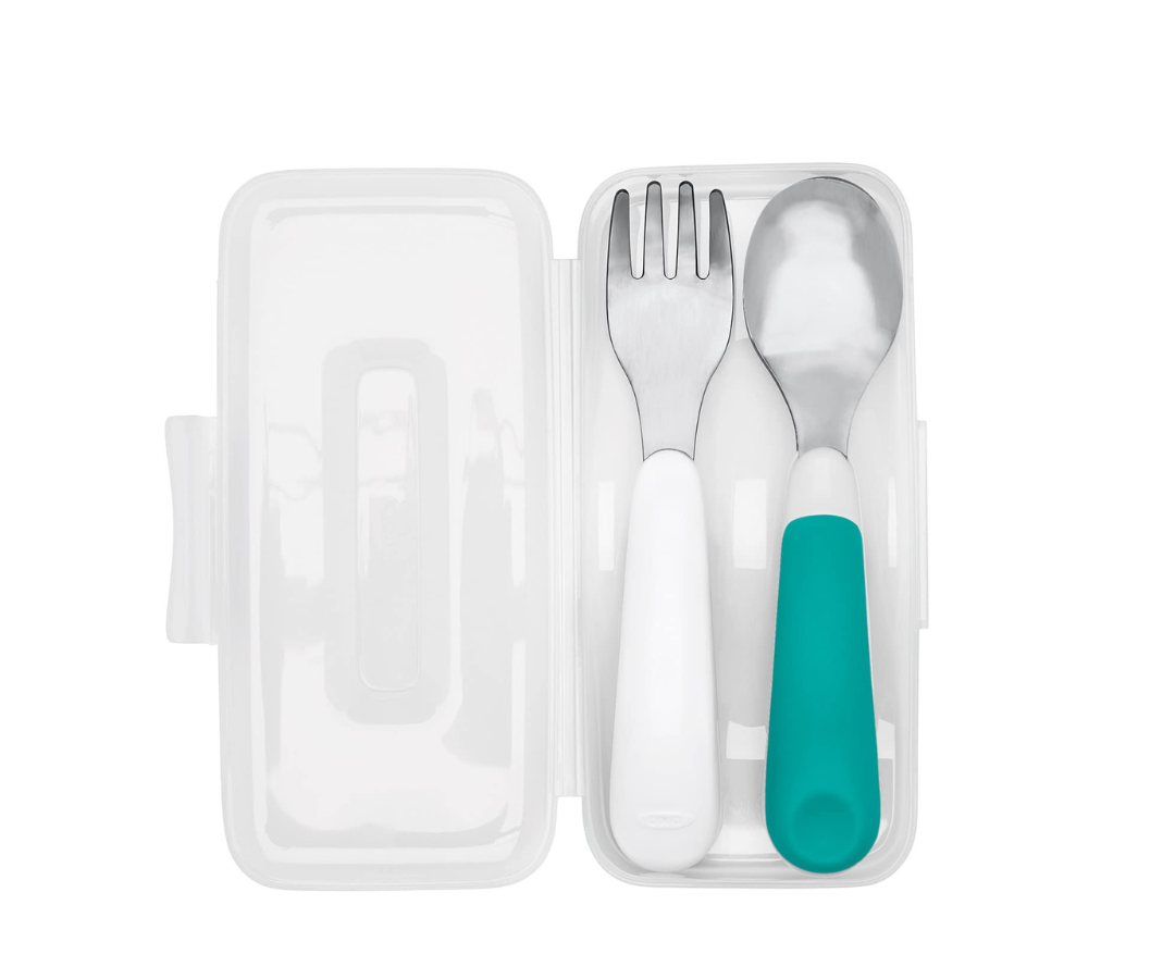 Estuche De Tenedor Y Cuchara Teal Oxo