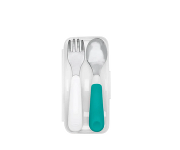 Estuche De Tenedor Y Cuchara | Teal Oxo