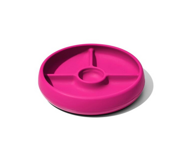 Plato Silicona Con Divisiones Pink Oxo