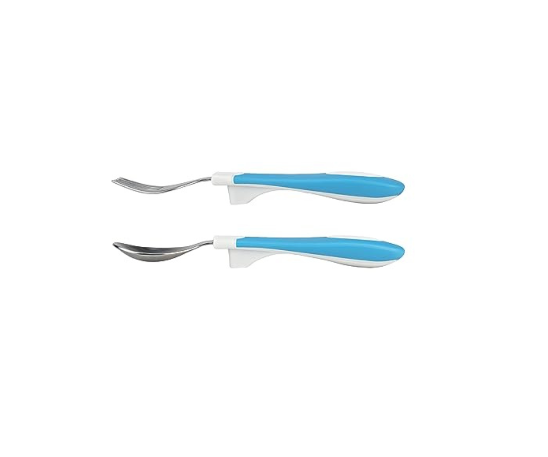 Set Cuchara - Tenedor Celeste Dr. Browns